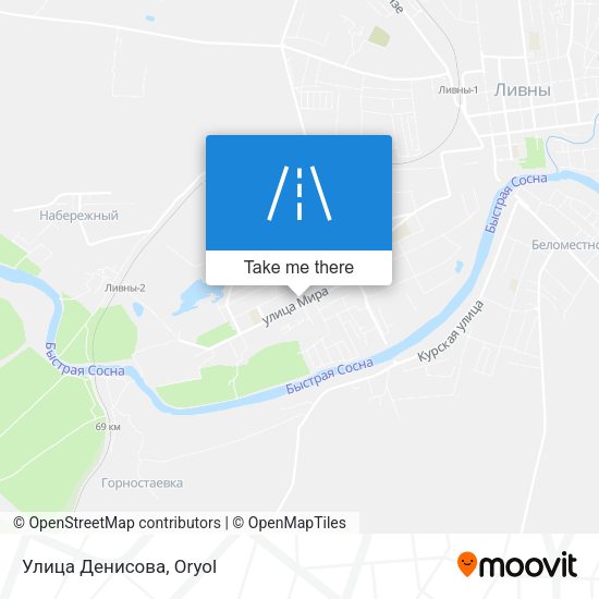 Улица Денисова map