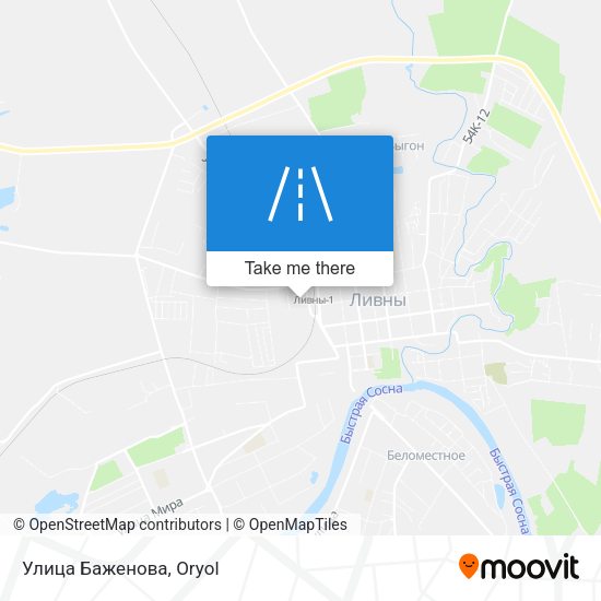 Улица Баженова map