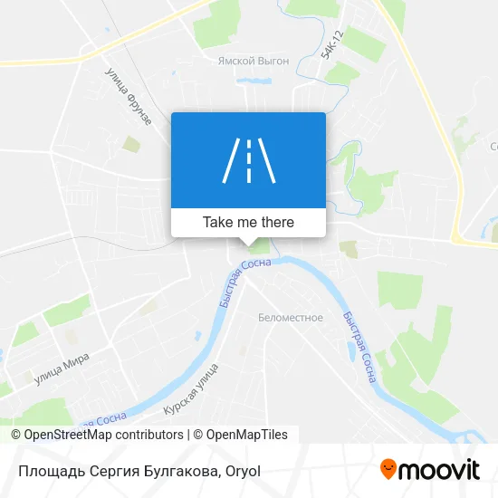 Площадь Сергия Булгакова map