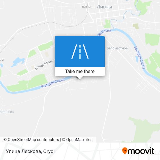 Улица Лескова map
