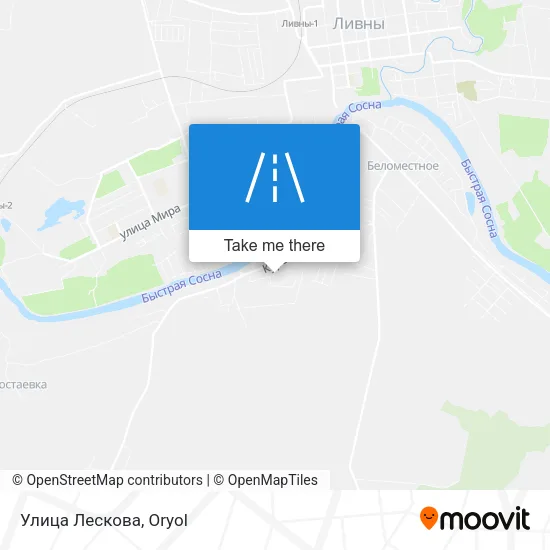 Улица Лескова map