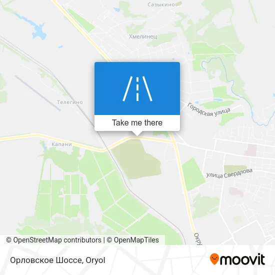 Орловское Шоссе map