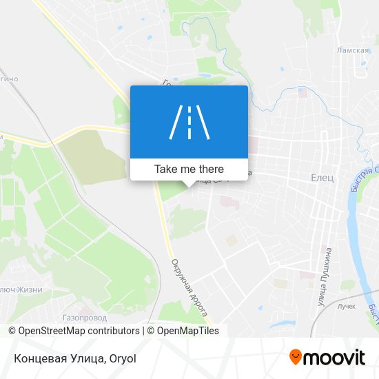 Концевая Улица map