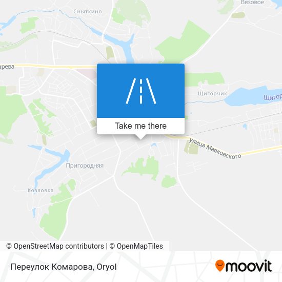 Переулок Комарова map