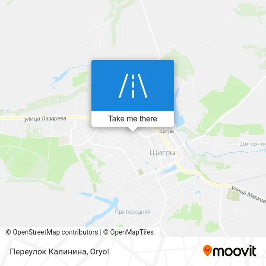 Переулок Калинина map