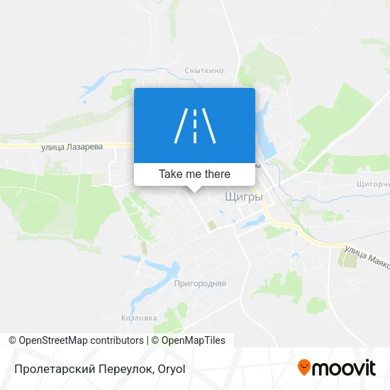Пролетарский Переулок map