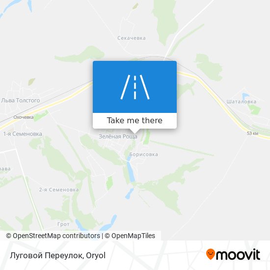 Луговой Переулок map