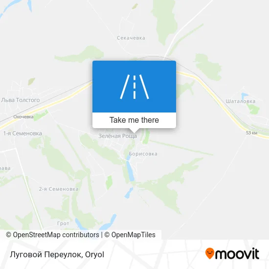 Луговой Переулок map