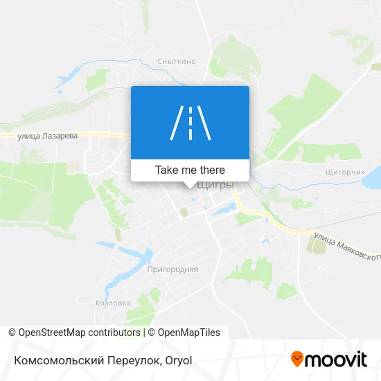 Комсомольский Переулок map