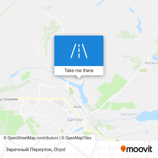 Заречный Переулок map