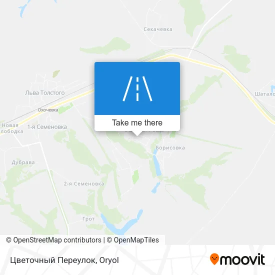 Цветочный Переулок map