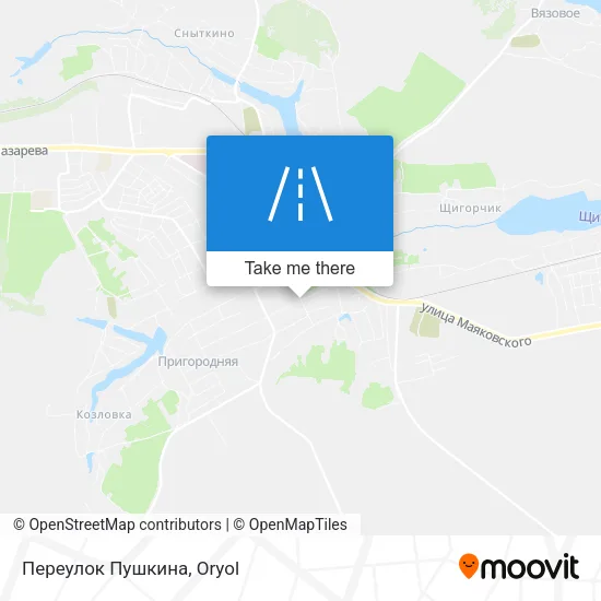 Переулок Пушкина map