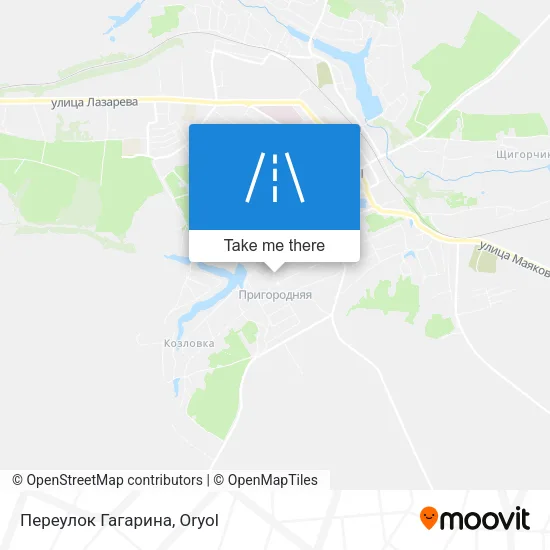 Переулок Гагарина map