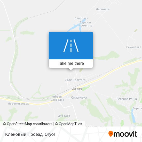 Кленовый Проезд map