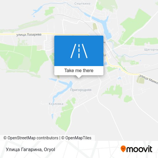 Улица Гагарина map