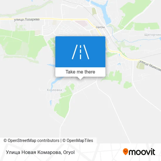Улица Новая Комарова map