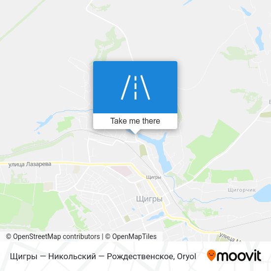 Щигры — Никольский — Рождественское map