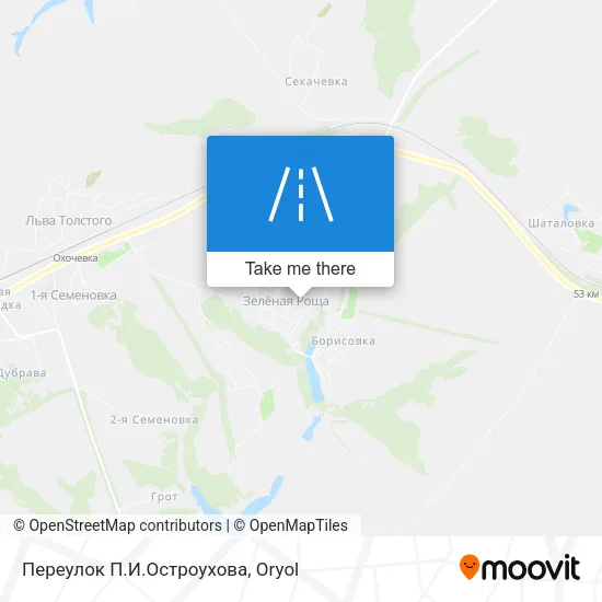 Переулок П.И.Остроухова map