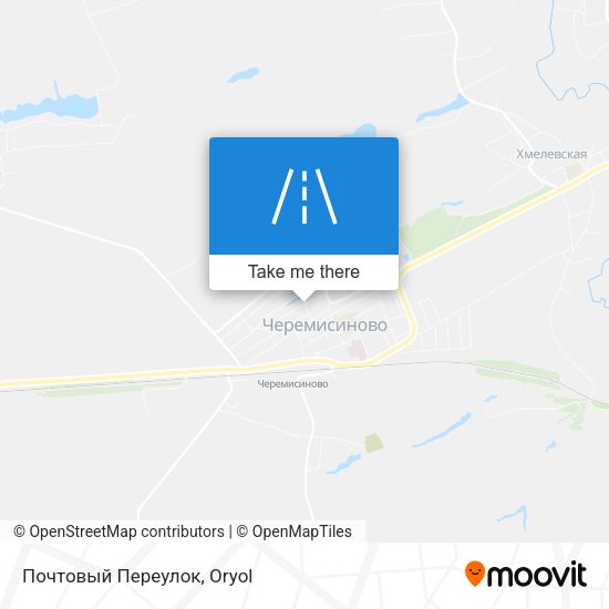 Почтовый Переулок map