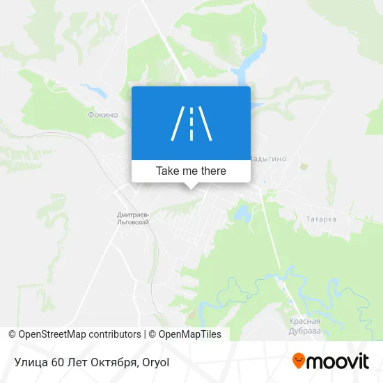 Улица 60 Лет Октября map