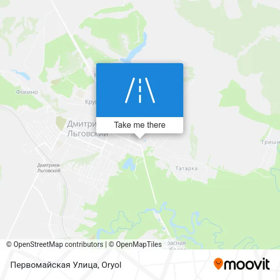 Первомайская Улица map