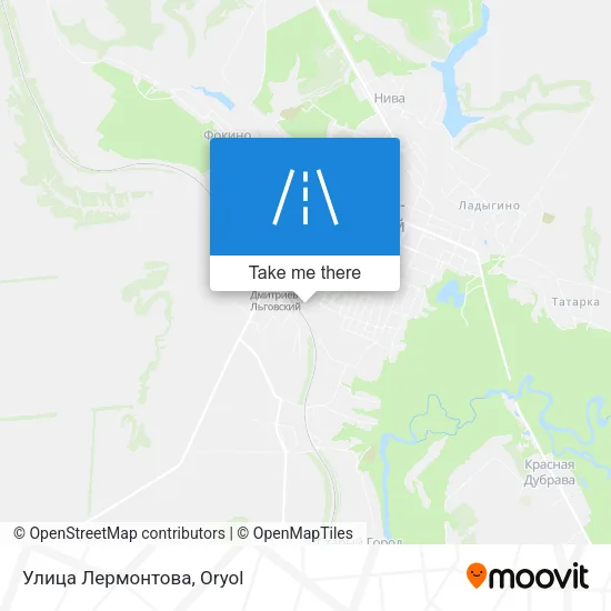 Улица Лермонтова map