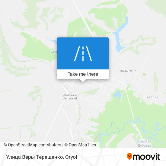 Улица Веры Терещенко map