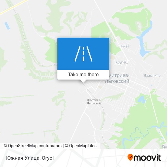 Южная Улица map