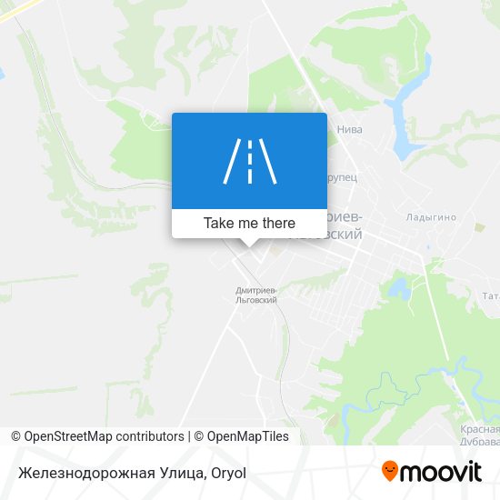 Железнодорожная Улица map