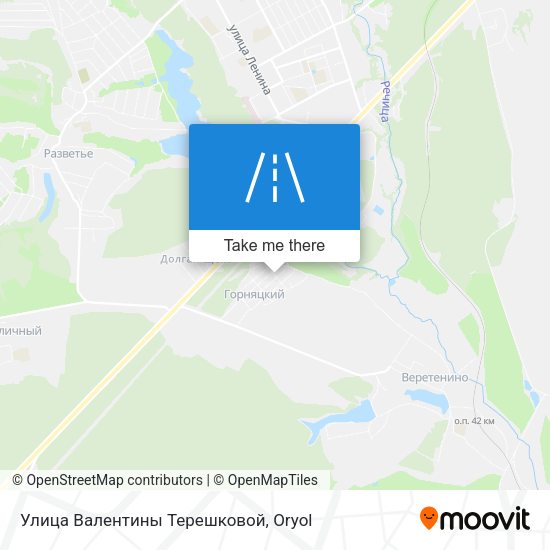 Улица Валентины Терешковой map