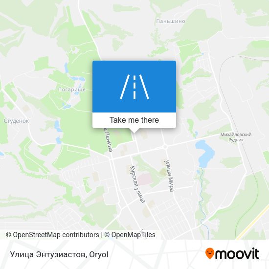 Улица Энтузиастов map