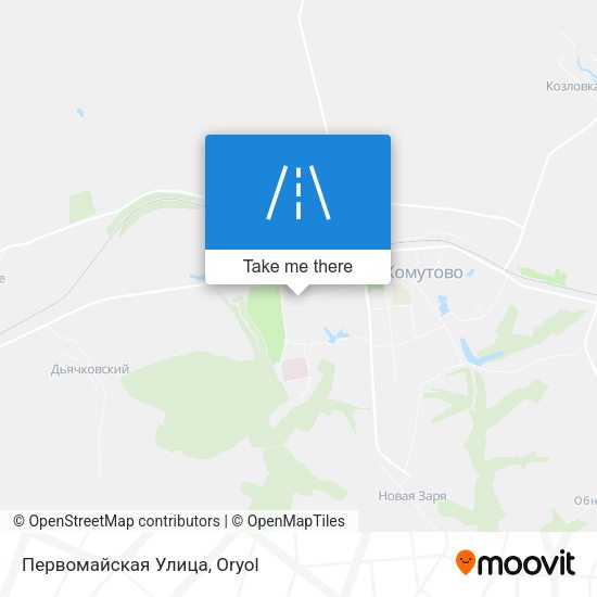 Первомайская Улица map