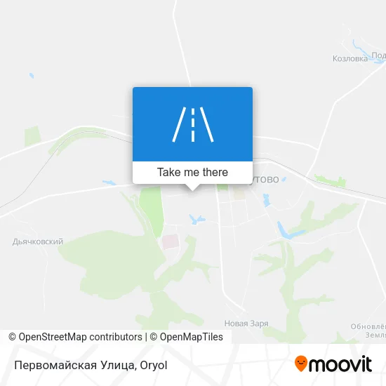Первомайская Улица map