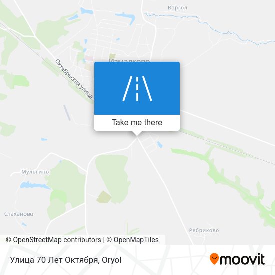 Улица 70 Лет Октября map