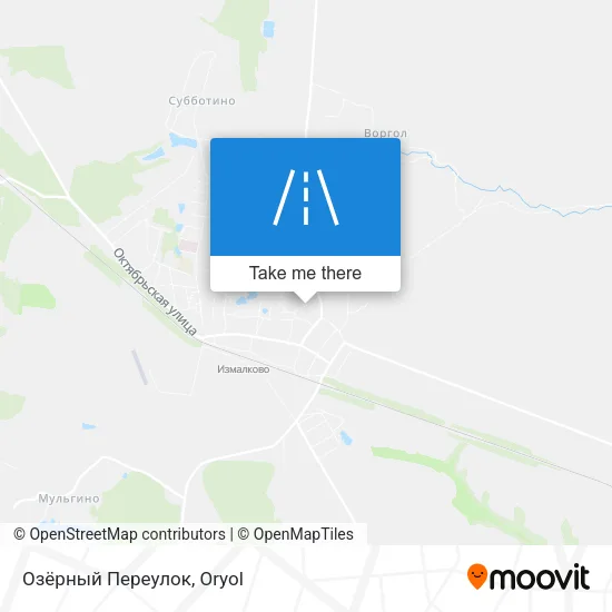 Озёрный Переулок map