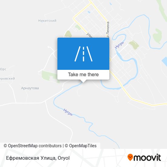 Ефремовская Улица map