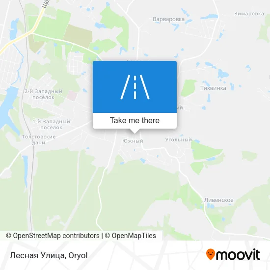 Лесная Улица map