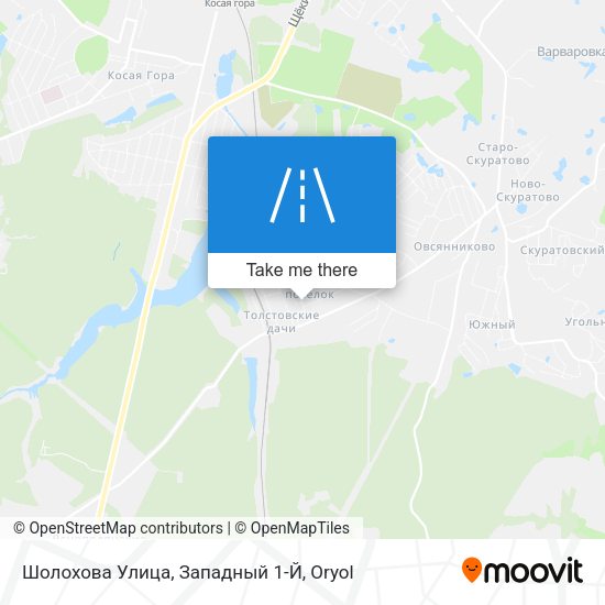 Шолохова Улица, Западный 1-Й map