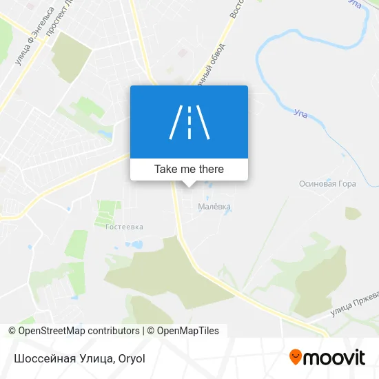 Шоссейная Улица map