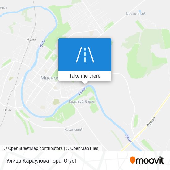Улица Караулова Гора map