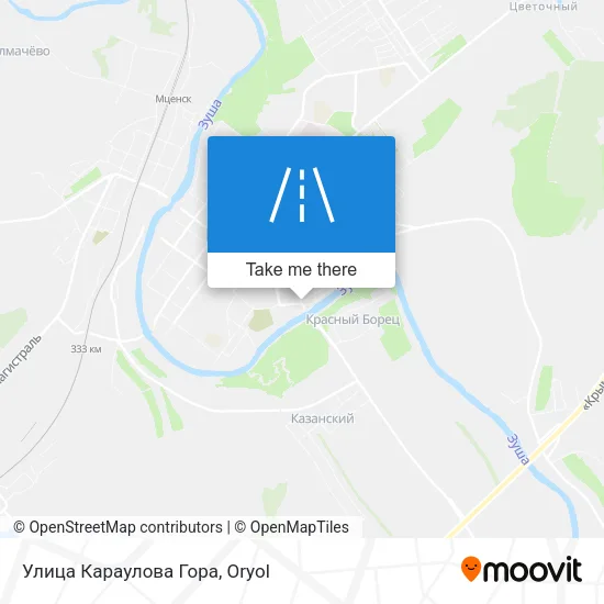 Улица Караулова Гора map