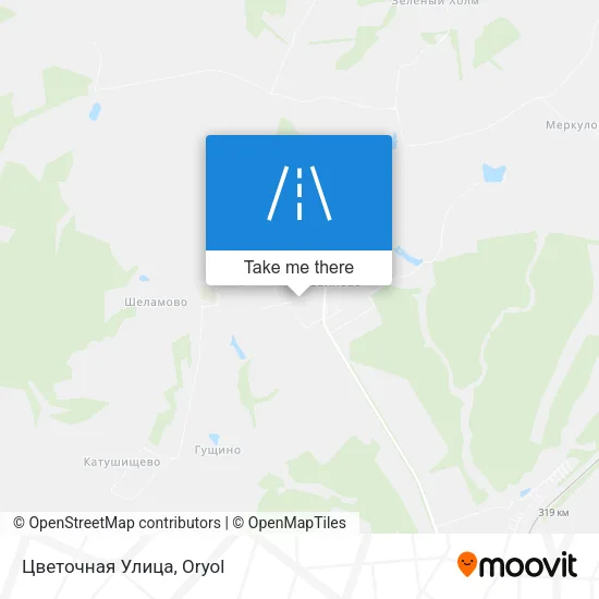 Цветочная Улица map