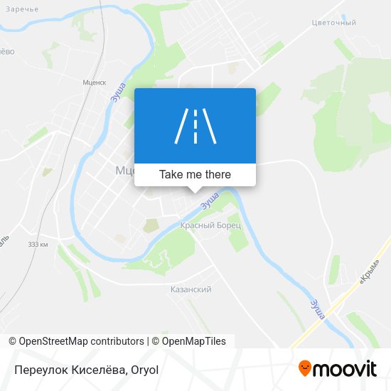 Переулок Киселёва map
