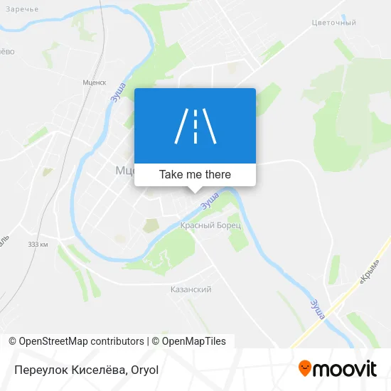 Переулок Киселёва map