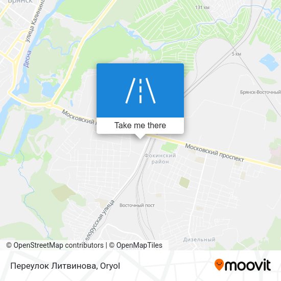 Переулок Литвинова map