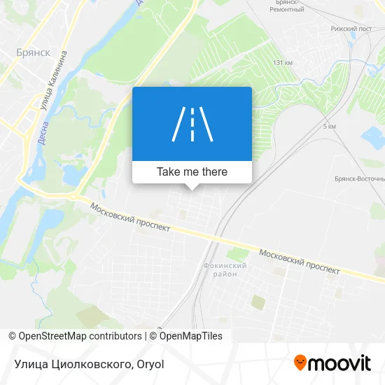 Улица Циолковского map