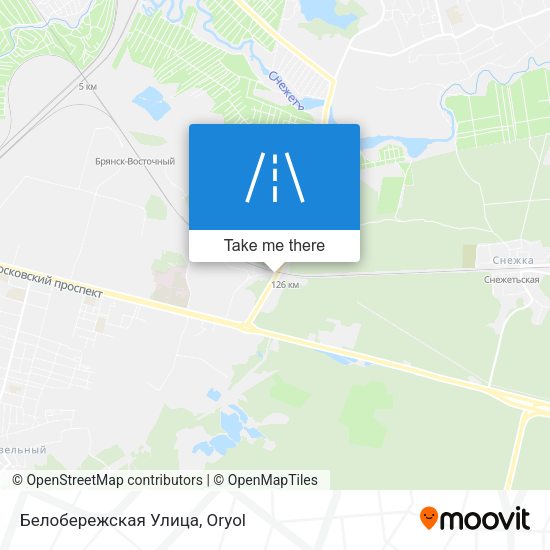 Белобережская Улица map