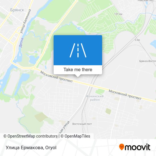 Улица Ермакова map