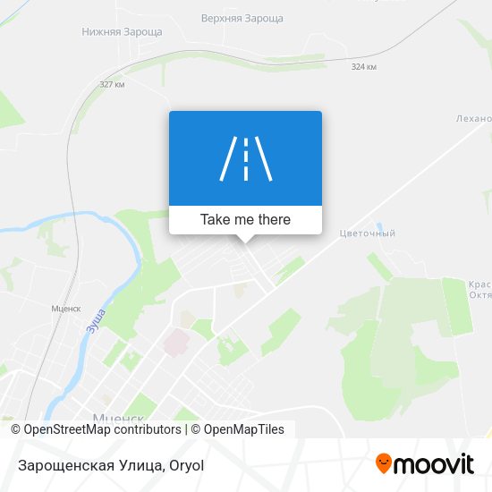 Зарощенская Улица map