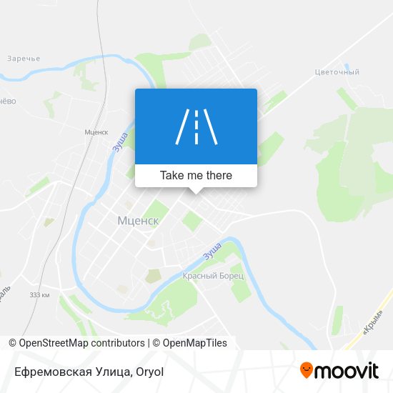 Ефремовская Улица map